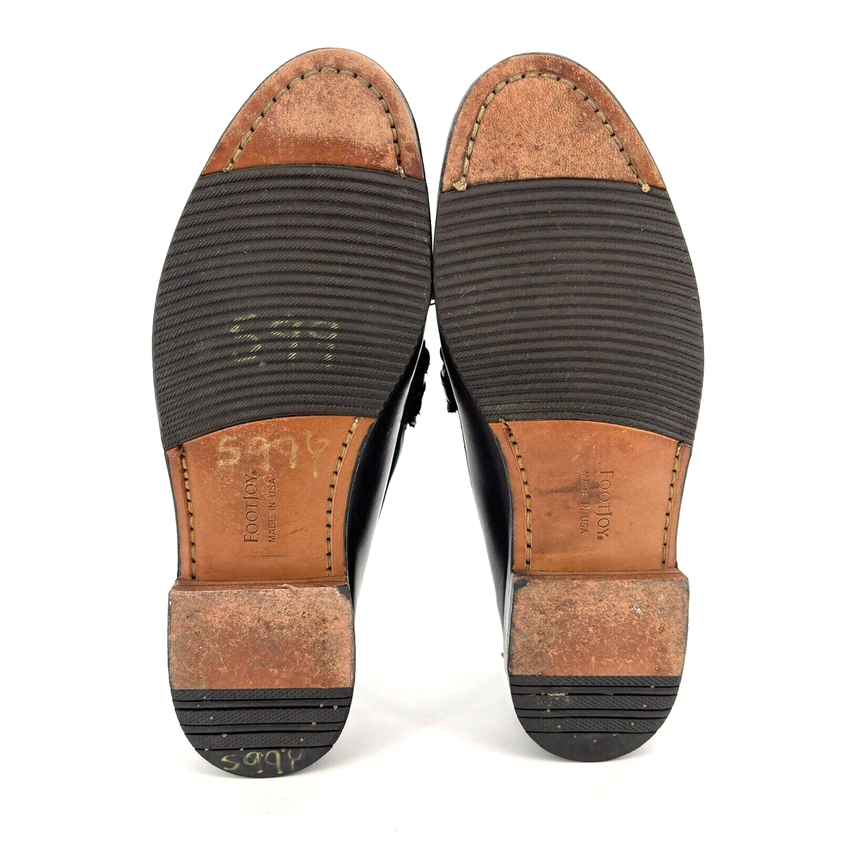 Mens 8.5 D Handsewn USA Footjoy Moc Toe Kiltie Tassel Loafer 