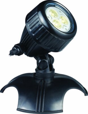 Alpine Corporation Set of 3 Warm White Outdoor LED Lights for Water Features and