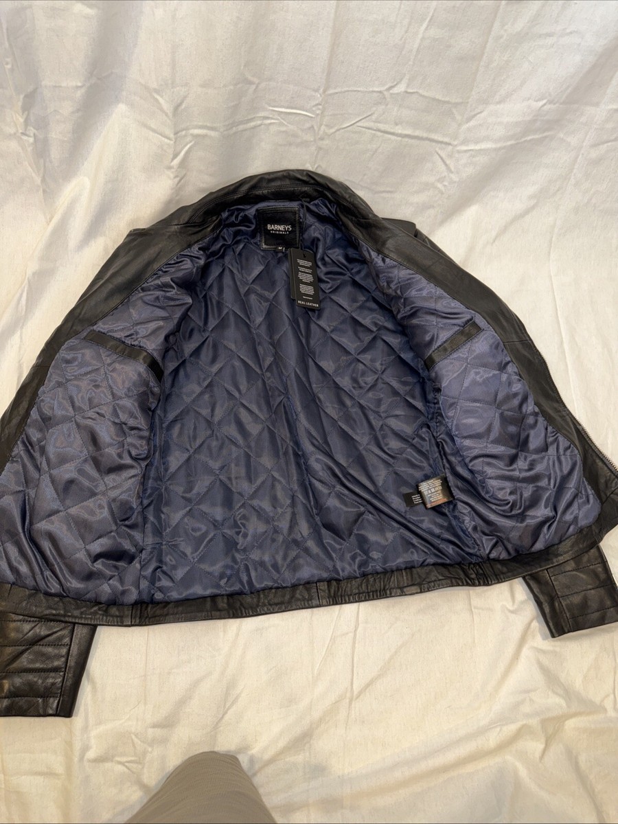 NWT Barneys New York Original Leather Black Moto Jacket Size NWT Barneys New York Original Leather Black Moto Jacket Size