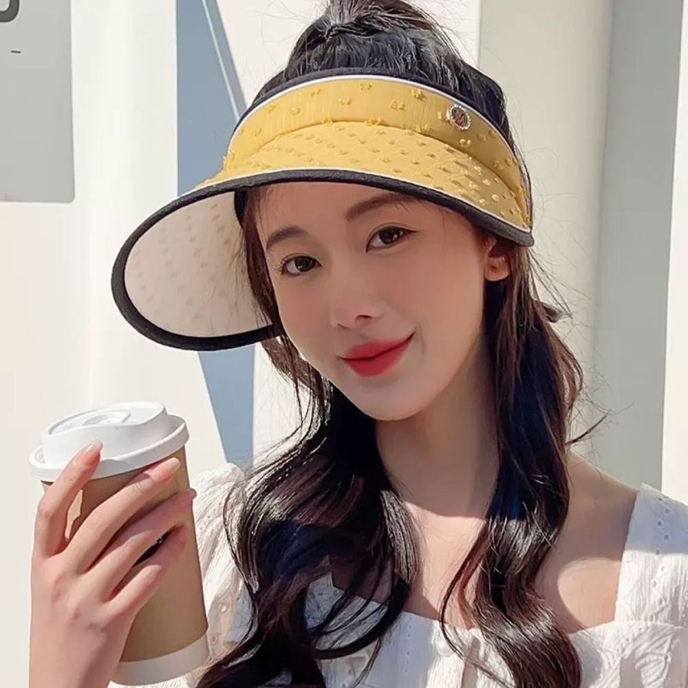 Adjustable Sunshade Hat UV Protection Ponytail Hat New Beach Cap Women eBay