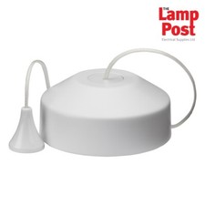ML 8301MW Dimming Pullcord Light Switch Dimmer LED Compatible - Matt White