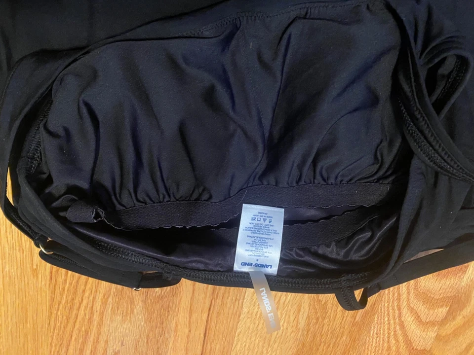Traje de baño negro Lands End para mujer TALLA 8 Foto 3 de 4