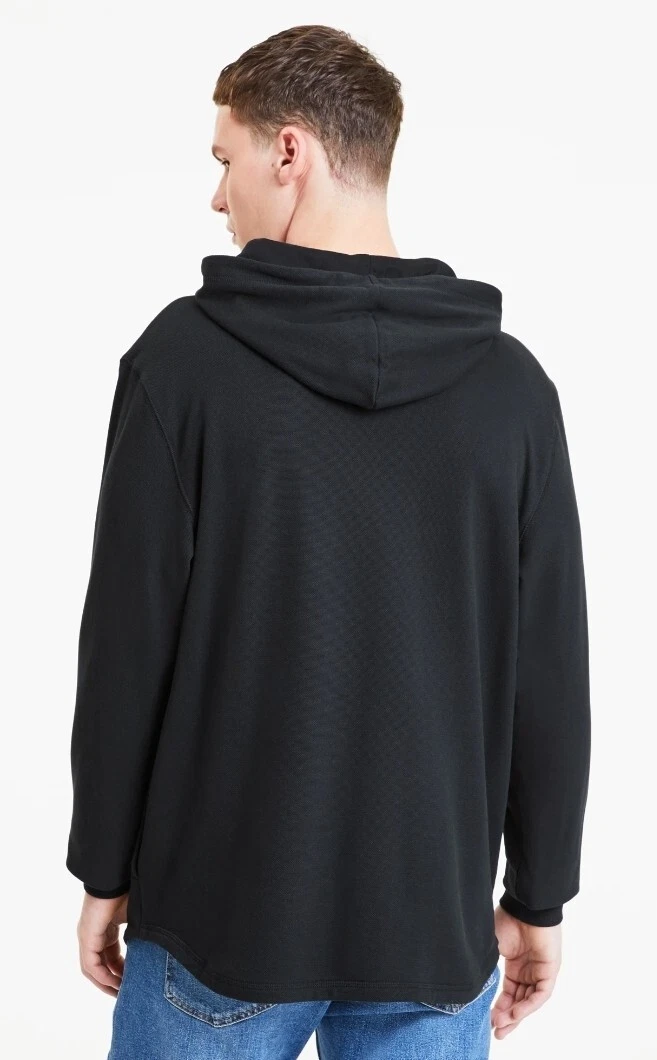 PUMA L S PULLOVER FUSION HOODIE BLACK 581330 01 eBay