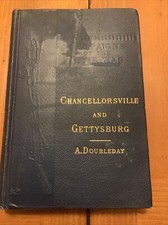 1901 Chancellorsville And Gettysburg Abner Doubleday HC VINTAGE
