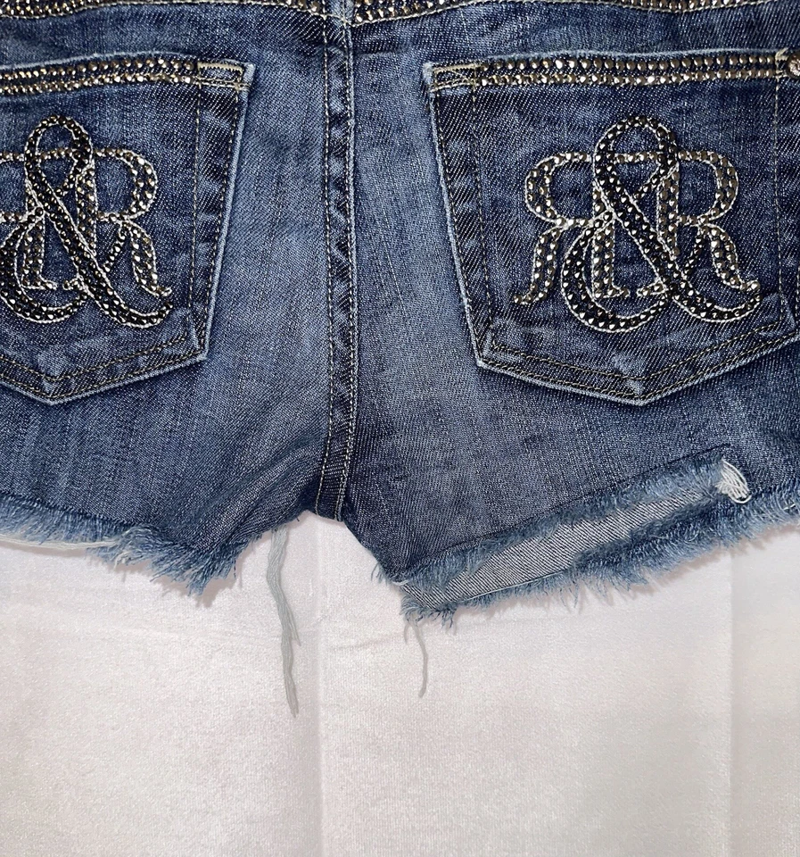Pantalones Cortos Rock & Republic Denim Corte Para Mujer Talla 28 No36 Foto 4 de 4