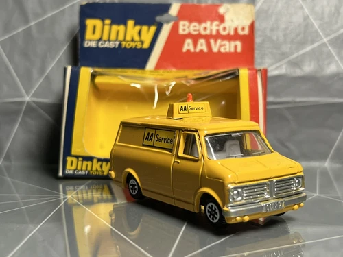 Vintage Dinky Toys 1:43 Bedford AA Van Yellow In Original Box