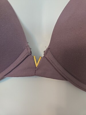 Victoria's Secret Push Up/Push Up. Size 36DD Purple Comfort Gold V