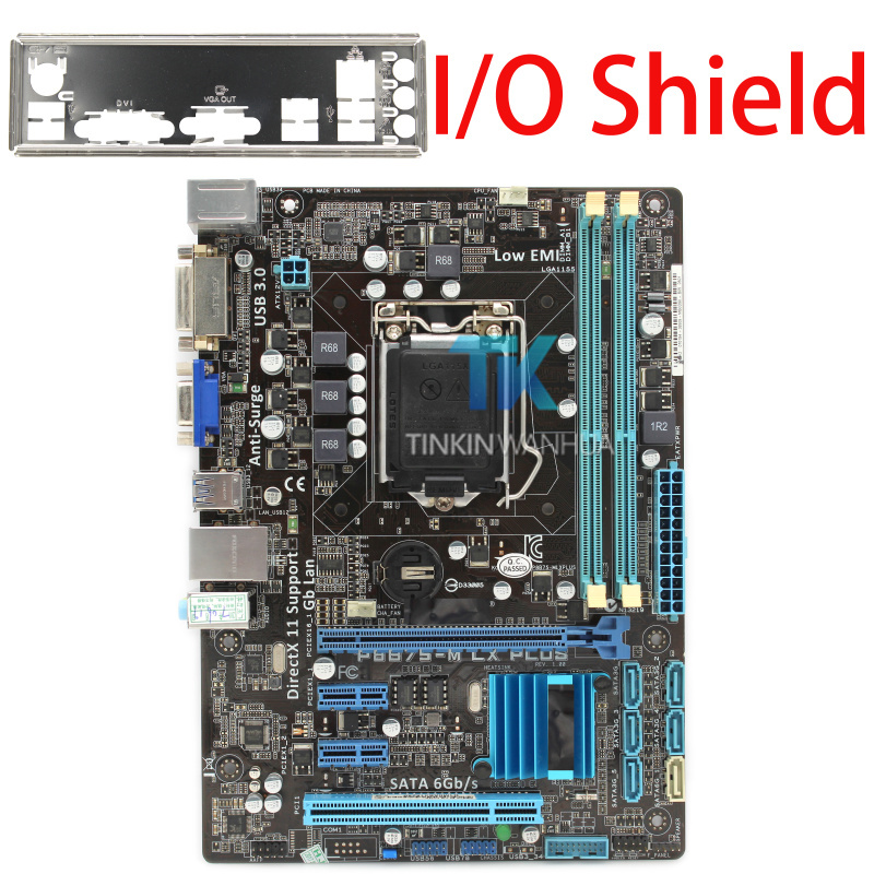 Motherboard for ASUS P8B75-M LX PLUS Intel B75 LGA1155 DDR3 PCIE
