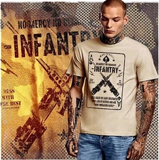 Infantry t-shirt grunt mortarman army infantryman 50 cal military Combat Vet