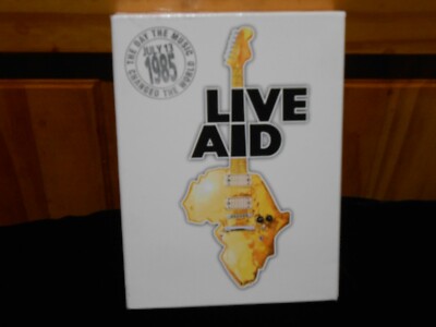 LIVE AID Concert July 13,1985 a 4 DVD Box Set in Slipcase w/Booklet w/acts/songs | eBay LIVE AID Concert July 13,1985 a 4 DVD Box Set in Slipcase w/Booklet w/acts/songs | eBay