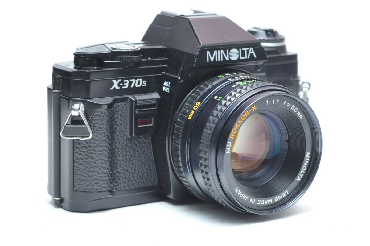 Minolta X370s 35mm SLR Film Camera W/50mm F1.7 Manual Focus Lens