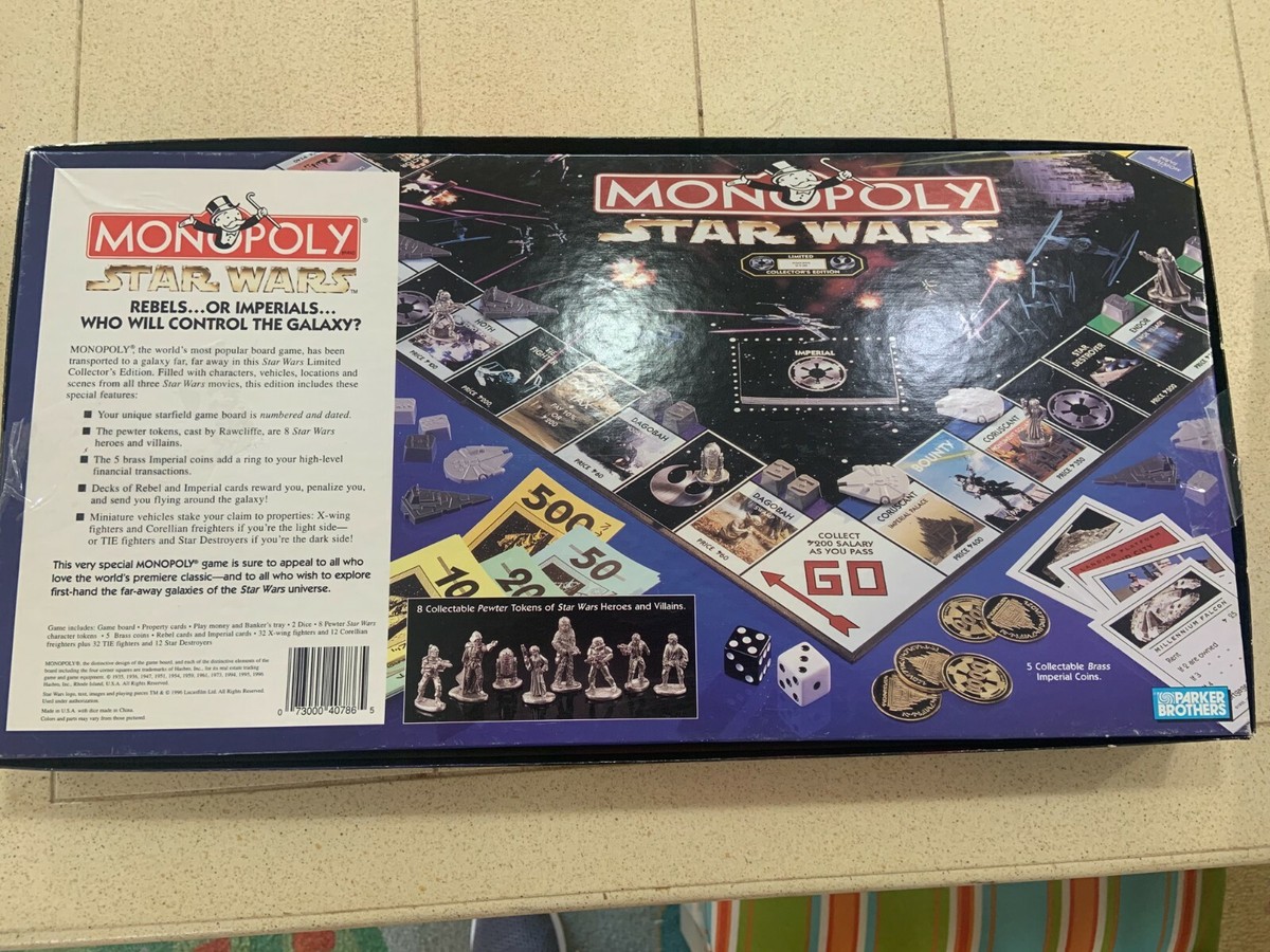 Monopoly 1997 Star Wars Monopoly Limited CollectorS 20Th