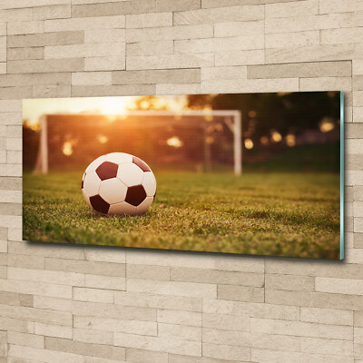Acrylglas-Bild Wandbilder Druck 125x50 Deko Sport Ball auf Rasen