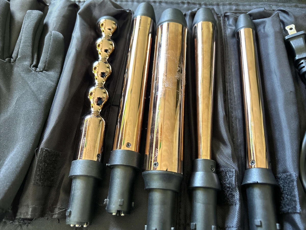 Curling wand hot sale with different attachments