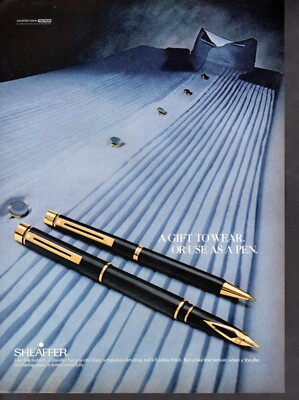 Vintage advertising print ad ink pen Scheaffer Fashion Gift to Wear use as a pen