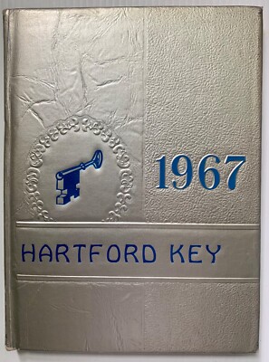 1967 HARTFORD HIGH SCHOOL YEARBOOK, THE HARTFORD KEY,  WHITE RIVER JUNCTION, VT