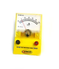 Analog Ammeter, DC Current Meter, 0 - 100 microamp, 2 microamp Resolution