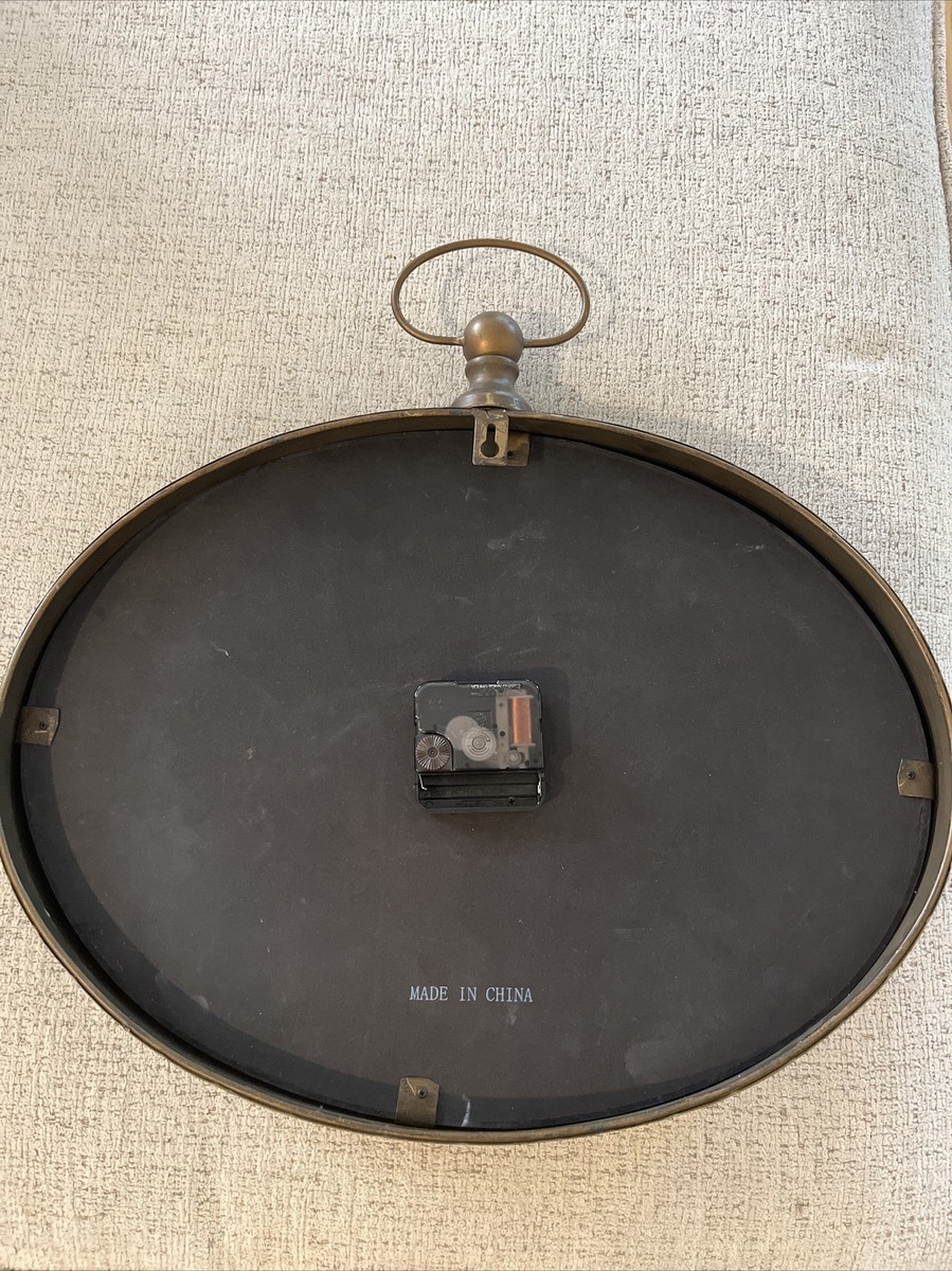 Needs Repair- Oval French Wall Clock Vintage Style, Galerie du