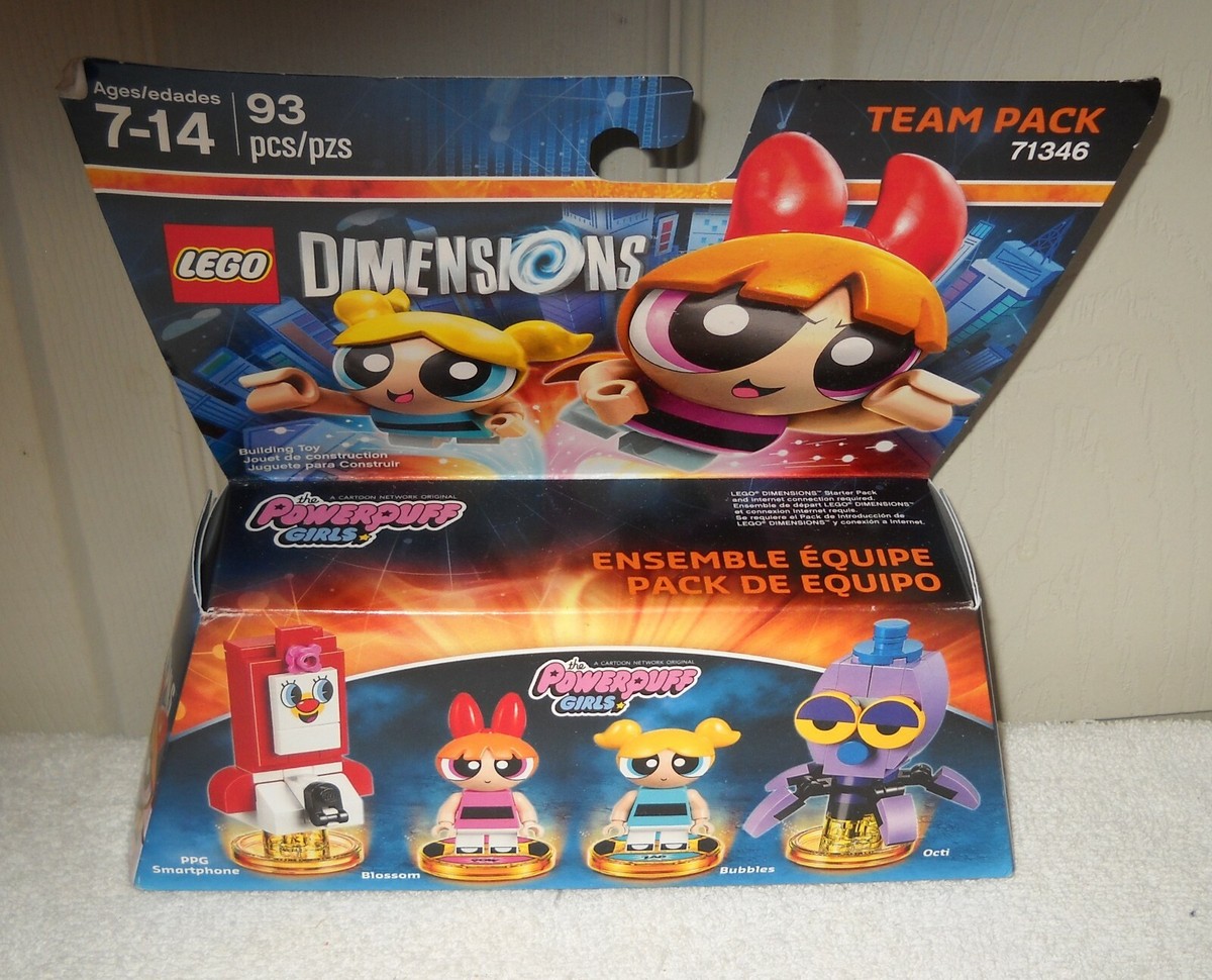 10191 NRFB LEGO Dimensions Power Puff Girls 93 Pieces Team Pack