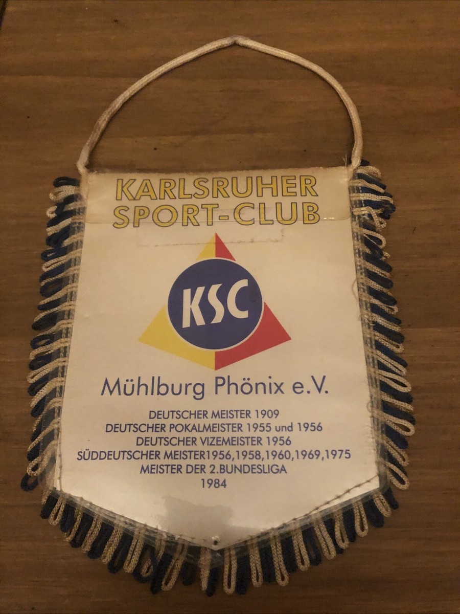 Fanion Karlsruher SC – Manivot / Pennacle – Supporteur Football – Occasion