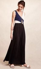 NWT ANTHROPOLOGIE ELYSIAN COLORBLOCKED MAXI DRESS by MAEVE XS
