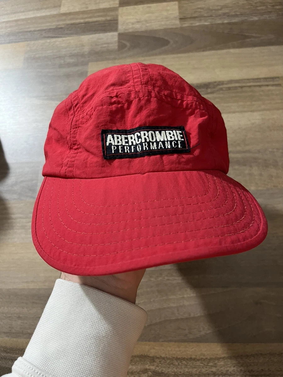 Vintage Abercrombie Performance hat 5 panel adjustable A F 90s made in USA RARE