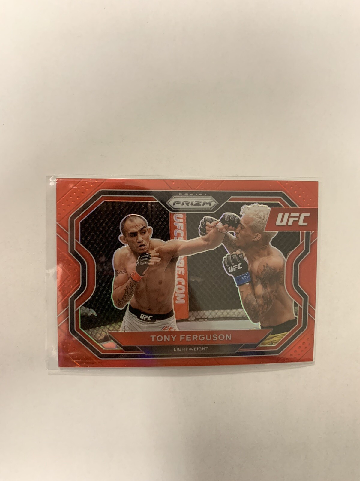 2021 Panini Prizm UFC TONY FERGUSON RED PRIZM REFRACTOR /275 147/275