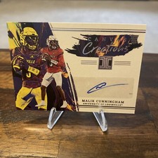 2023 Panini Chronicles Canvas Creations Malik Cunningham RC auto! CC-MCU.