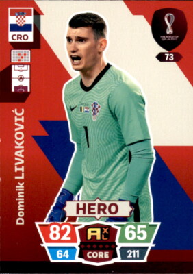 Adrenalyn XL WM 2022 Qatar Trading Card Nr 73 - Dominik Livakovic - Hero