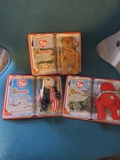 2000 Ty Teenie Beanie Babies International Bears II Set