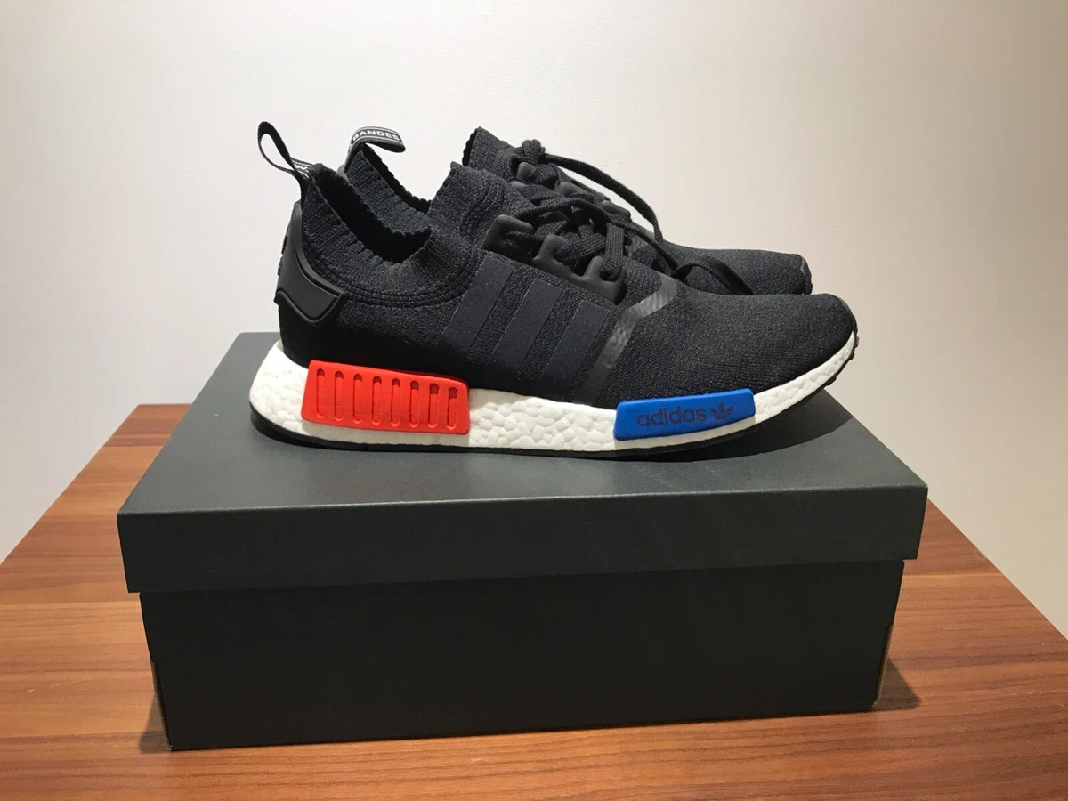 Bederven Kijker Mogelijk Adidas NMD OG Runner PK Primeknit Black Red Blue S79168 UK 9 | eBay