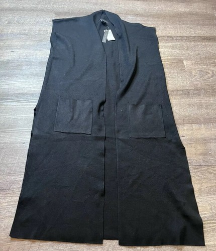 Joan Vass Cardigan Vest Womens Large 