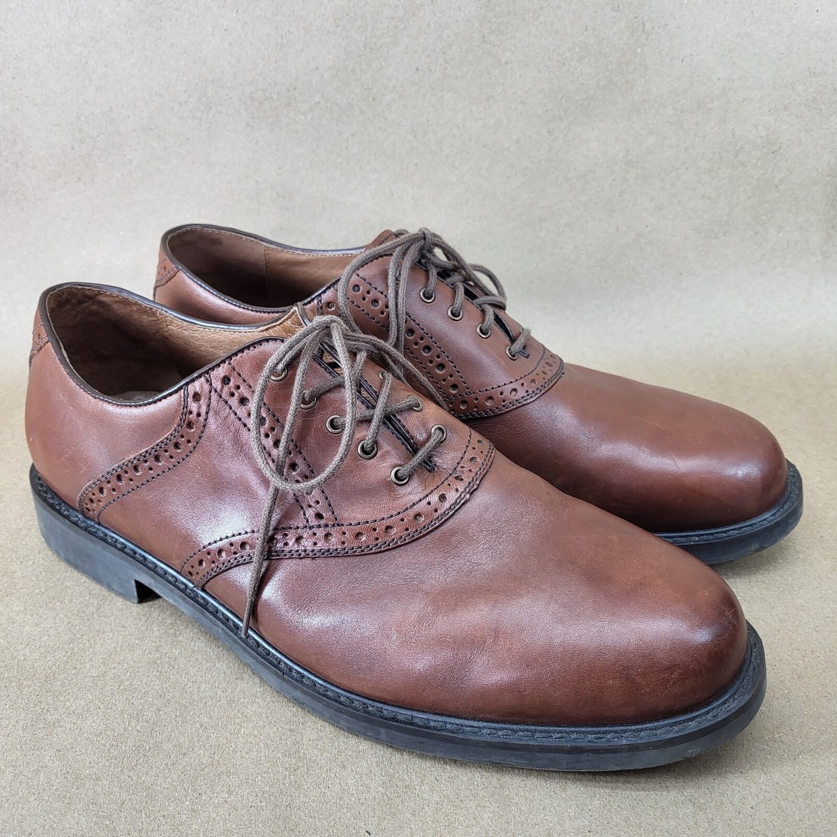 Johnston & Murphy Dress Shoes Mens 11.5 M Oxford Brogue 