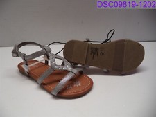 Size 11 M Little Girls Shoe Arizona Jean Co. Holly Strap Sandal Gray