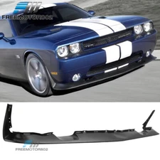 Fits 11-14 Challenger SRT Style PU Front Bumper Lip Spoiler Splitter Black
