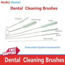 Dental Aspirator Cleaning Brushes 1/8" Diameter, 1/4" Diameter, 1/2" Diameter 