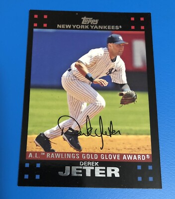 2007 Topps Derek Jeter AL Rawlings Gold Glove Award #301 New York