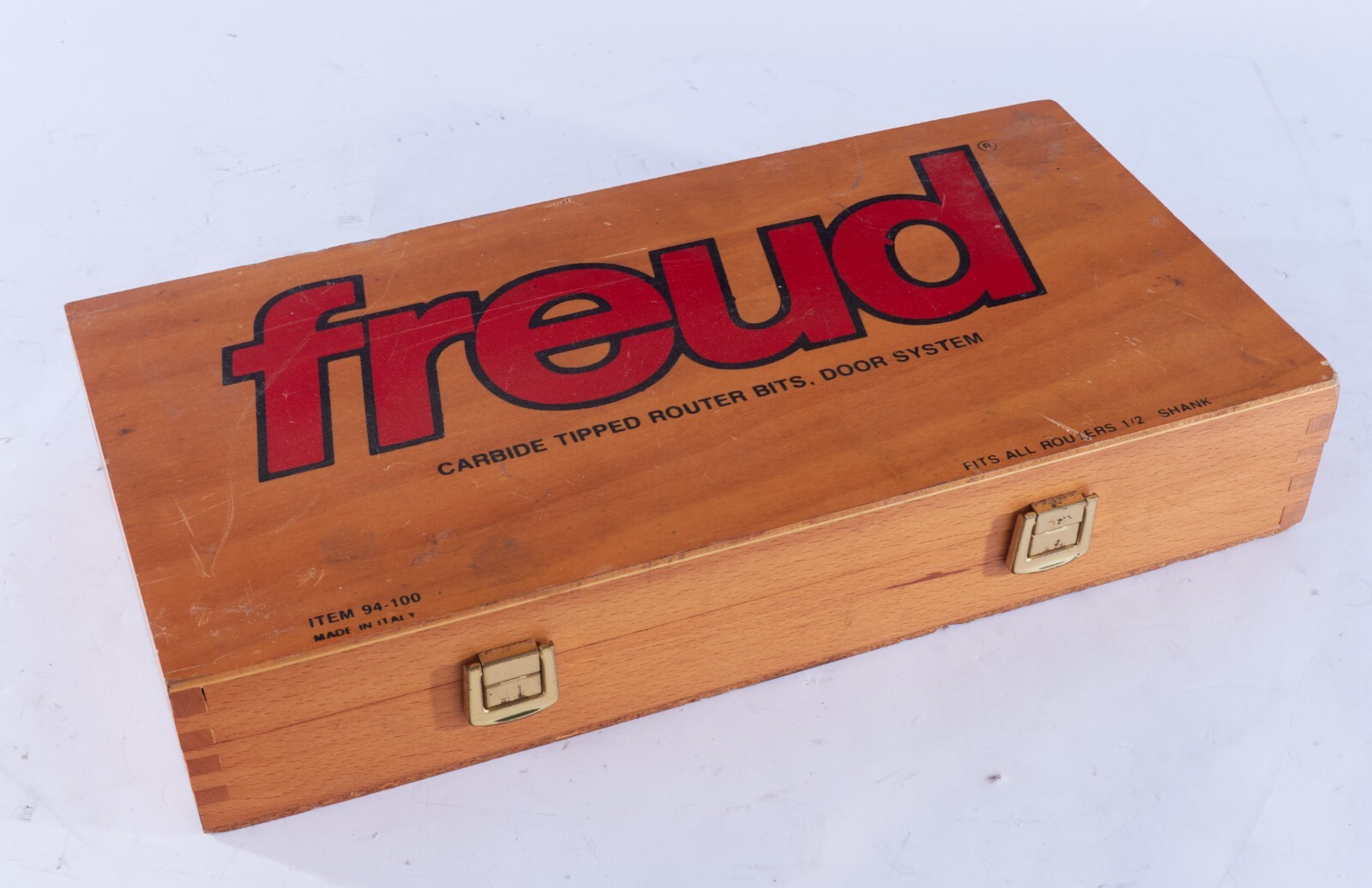 Freud 94100 Door 5 Pc. Router Bit Set With Wooden Box 1/2