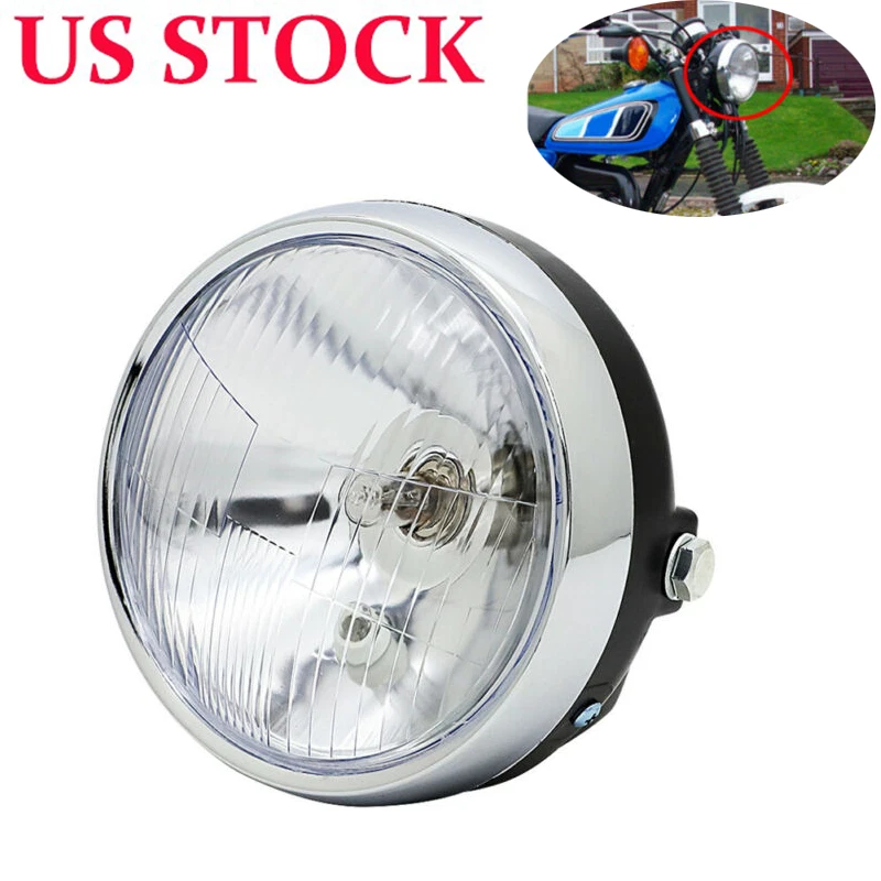 Lámpara de faro de enduro para Yamaha DT80 DT100 DT125 DT175 DT250 DT400 XT125 RX50 Foto 2 de 4