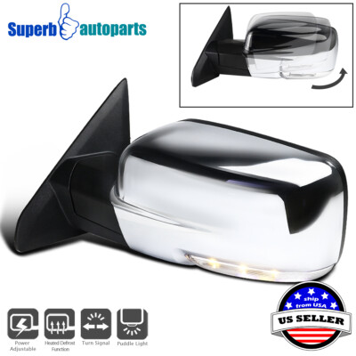 Fits 2009-2012 Ram 1500 Left Power Side Mirror Sliver Cover w/ Heated & signal