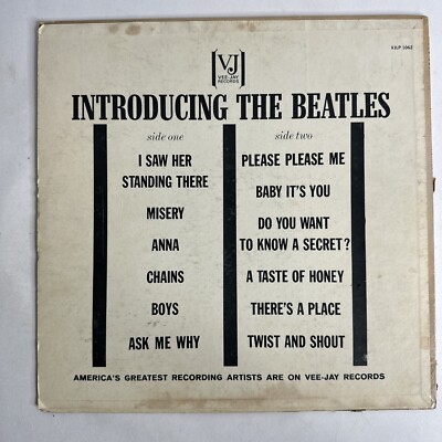 The Beatles - Introducing The Beatles LP1062 VeeJay PS I