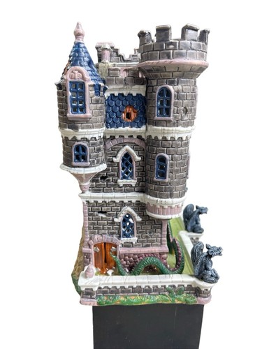 VTG 2002 Lemax Spooky Town Chateau Sur La Sinistre Lights/Motion Haunted House - Picture 4 of 12