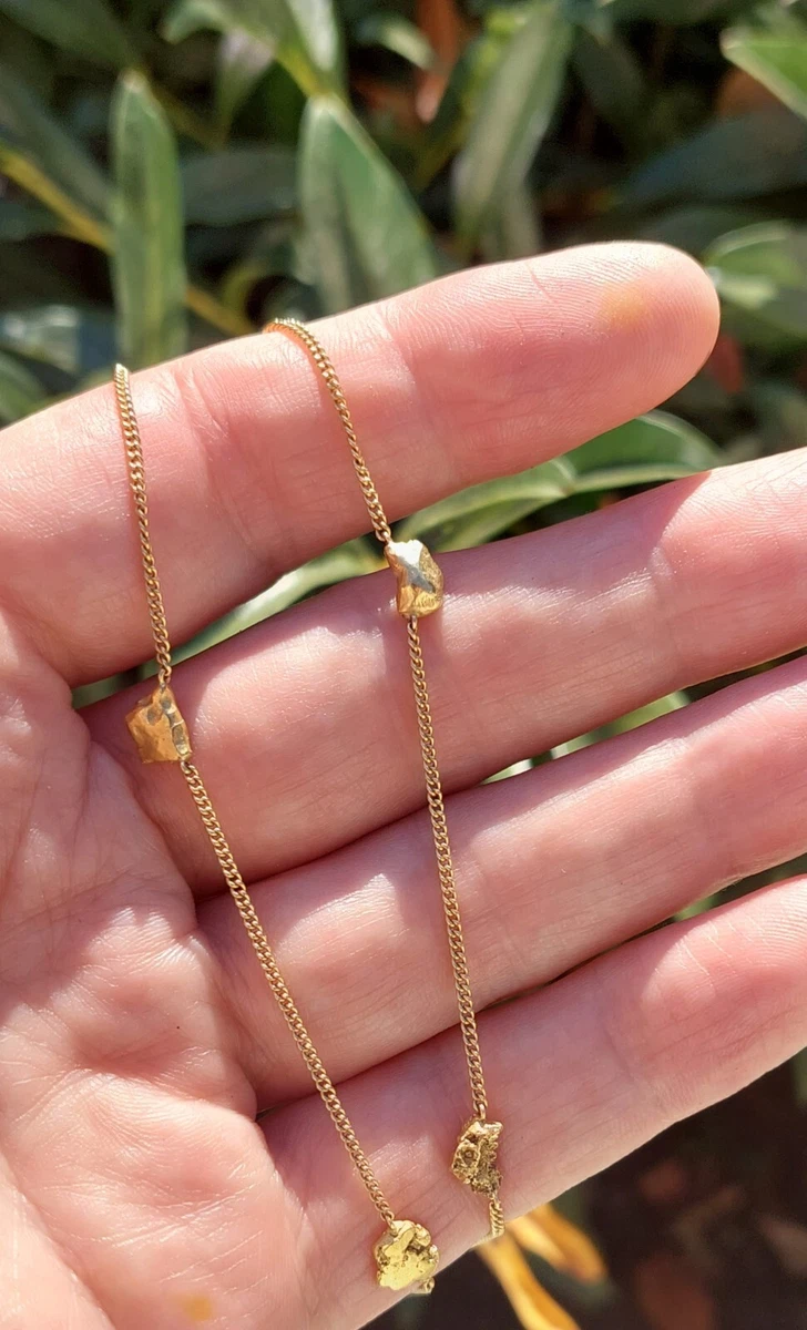 Discover 136+ 14k gold nugget necklace super hot songngunhatanh.edu.vn