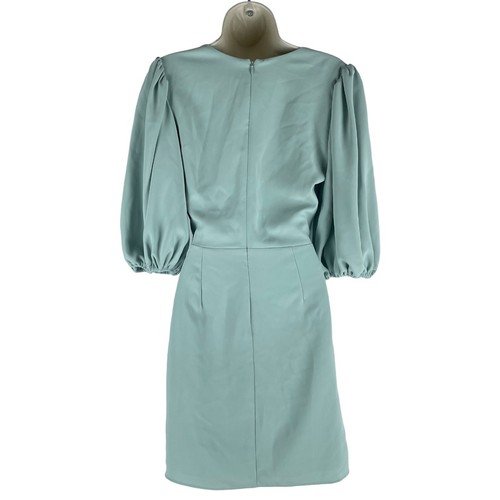 NEW Amanda Uprichard Sage Green Alida Mini Dress Waist Tie Women Size S - Picture 5 of 7