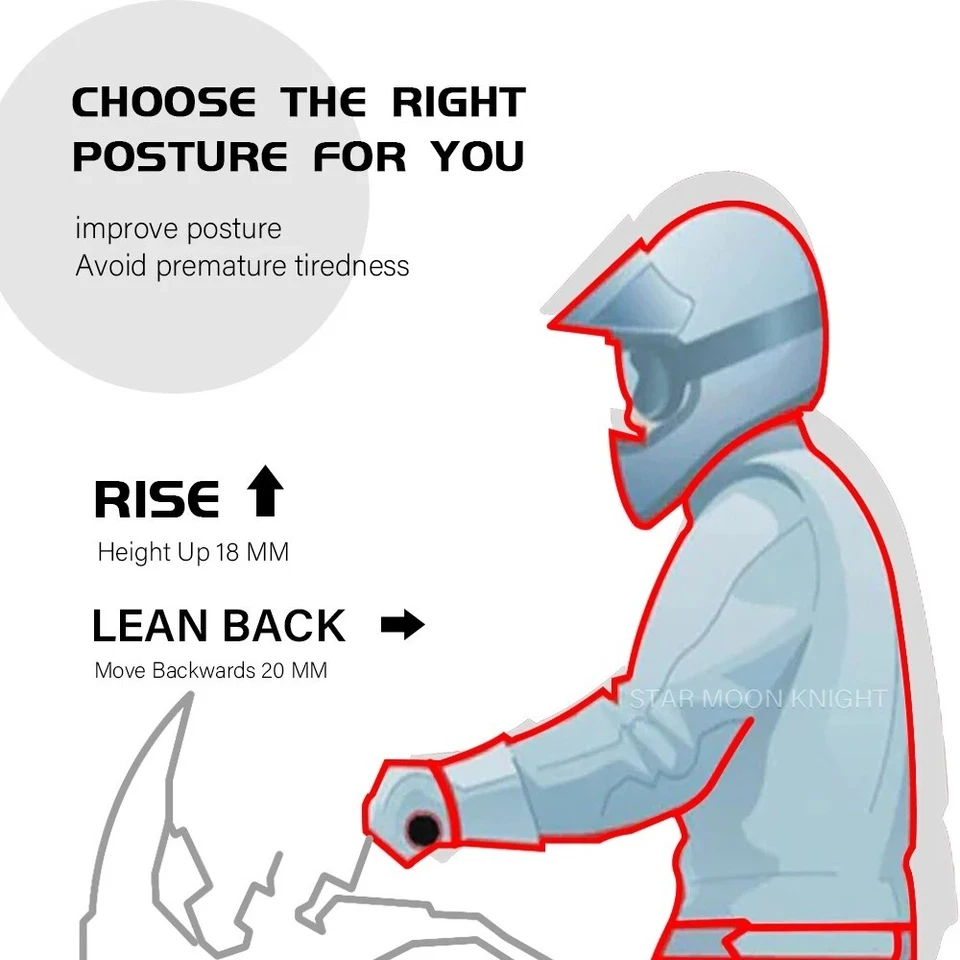 Motorcycle Handle Bar Risers Clamps Adapter For BMW K1600B K1600GT K1600GTL - Image 3 of 4