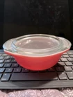 Vintage PYREX Flamingo Pink 8 oz Mini Round Casserole 080 w/lid 3 Separate Avail