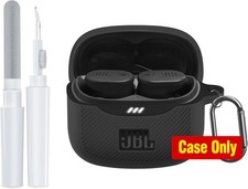 JBL Tune Buds 2 Case Cover, Soft Silicone Protective Earbuds Case with Carabiner