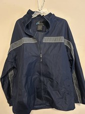 Men’s NWT  IOS Size 3X Navy Blue with gray stripe athletic set