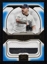2024 Topps Definitive Collection Jumbo Relic Blue 19/30 Nestor Cortes 4f5