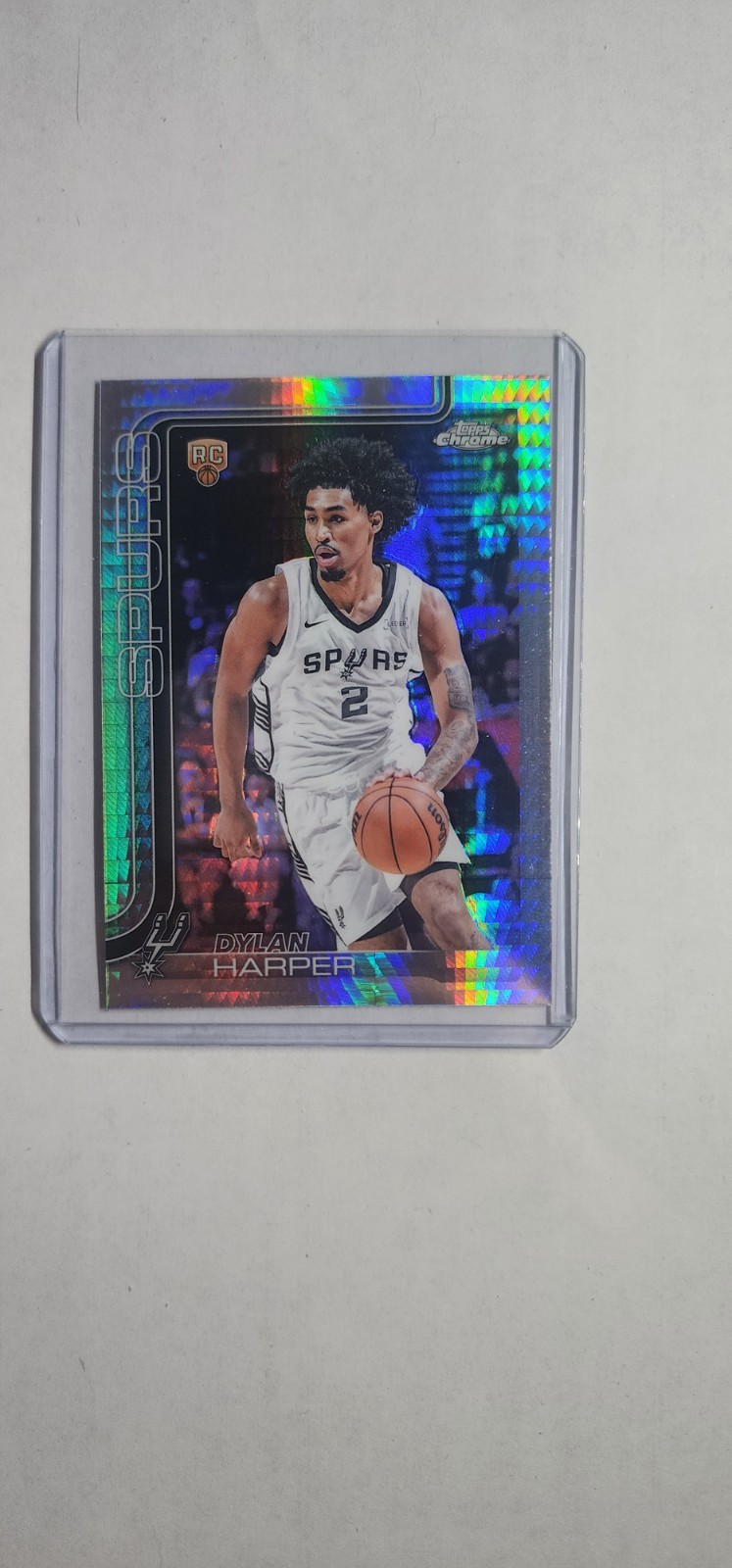 Dylan Harper 2025-26 Topps Chrome RC #252 Prism Refractor